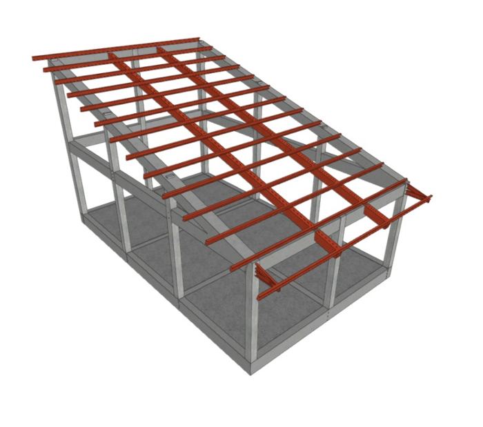 Modelo 3D del local comercial